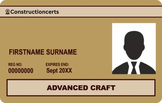Gold Advanced CSCS Card