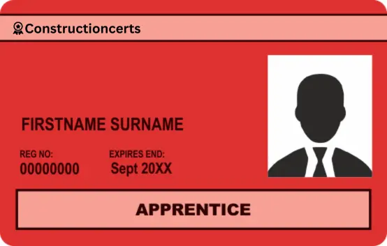 Red Apprentice CSCS Card
