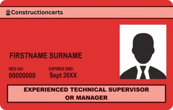 Red Experienced CSCS Card